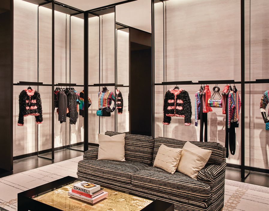 A look inside one of two ready-to-wear salons within the new Chanel boutique at Wynn Las Vegas