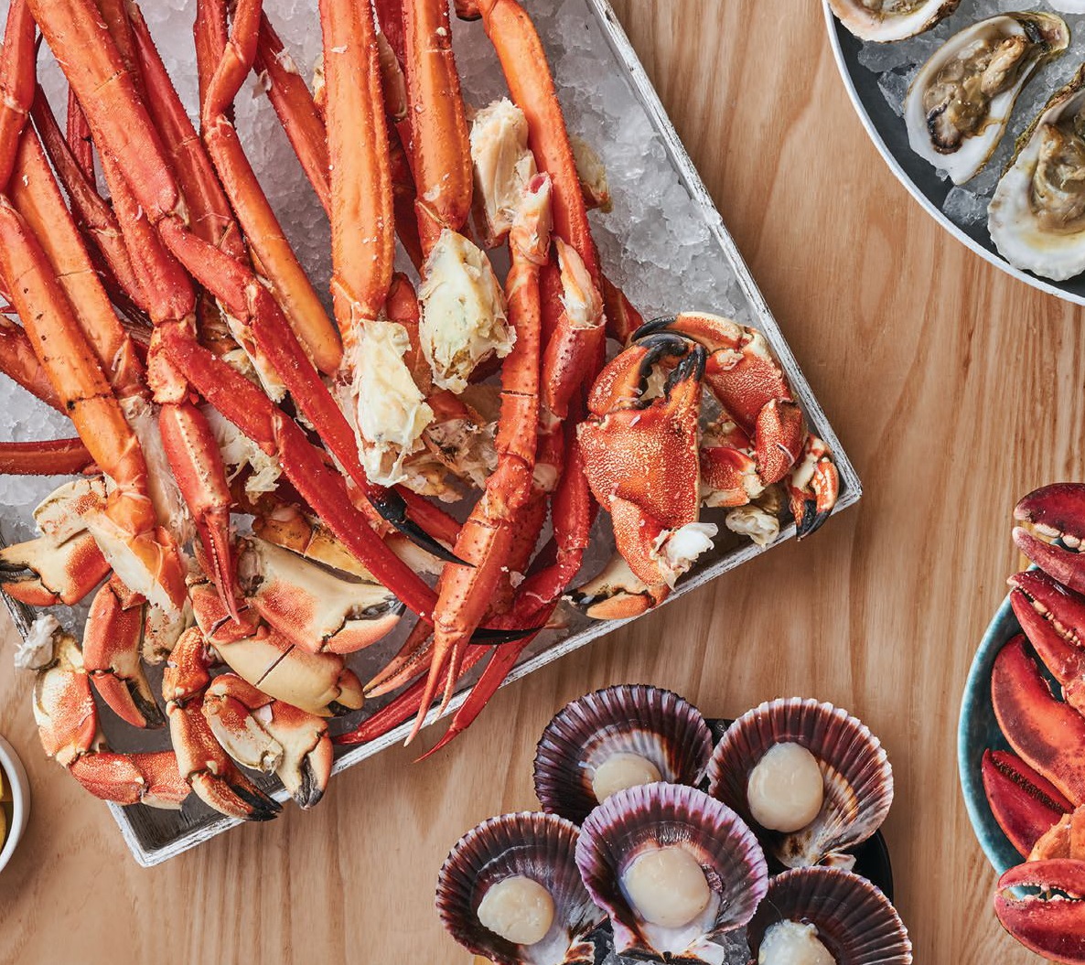 Crab, lobster, oysters, scallops and more are available at Bacchanal Buffet at Caesars Palace. PHOTO BY DOUGLAS FRIEDMAN