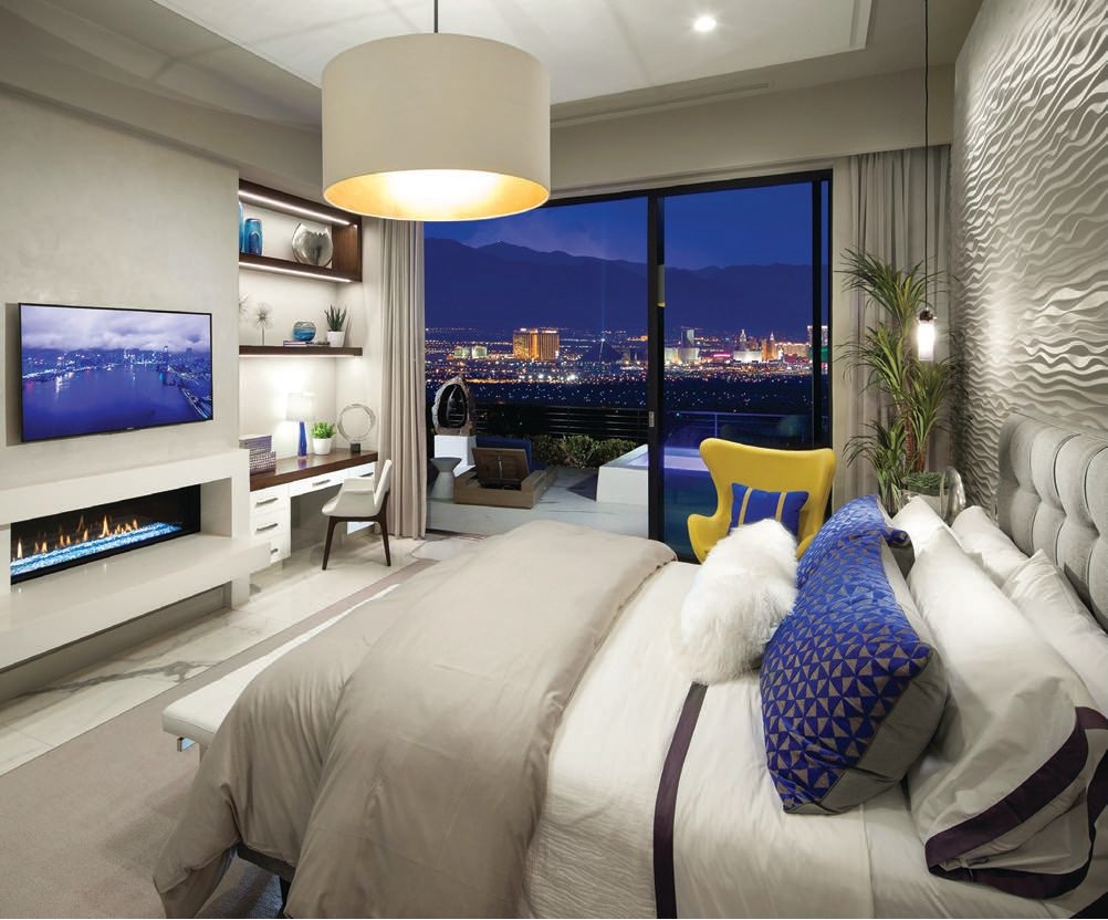 Views of the sparkling Strip are seen from nearly every room. PHOTO COURTESY OF CHRISTOPHER HOMES