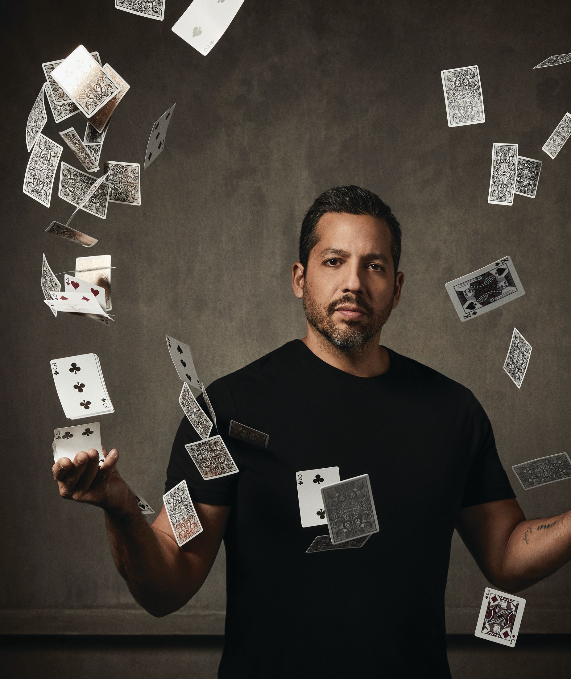 Master illusionist David Blaine begins his inaugural Sin City residency Sept. 30 at Resorts World Las Vegas, with dates on deck through December. PHOTO BY ART STREIBER