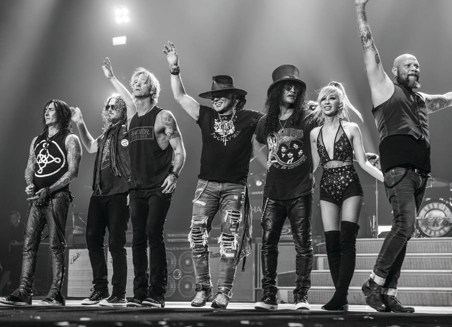 Guns N’ Roses will be the first rock band to perform at Allegiant Stadium on Aug. 27 PHOTO COURTESY OF: THE PUBLICITY LAB/ALLEGIANT STADIUM