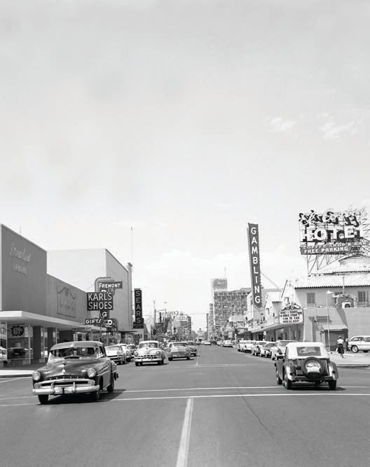 Fremont Street and Seventh Street in 1957 PHOTO BY LAS VEGAS NEWS BUREAU