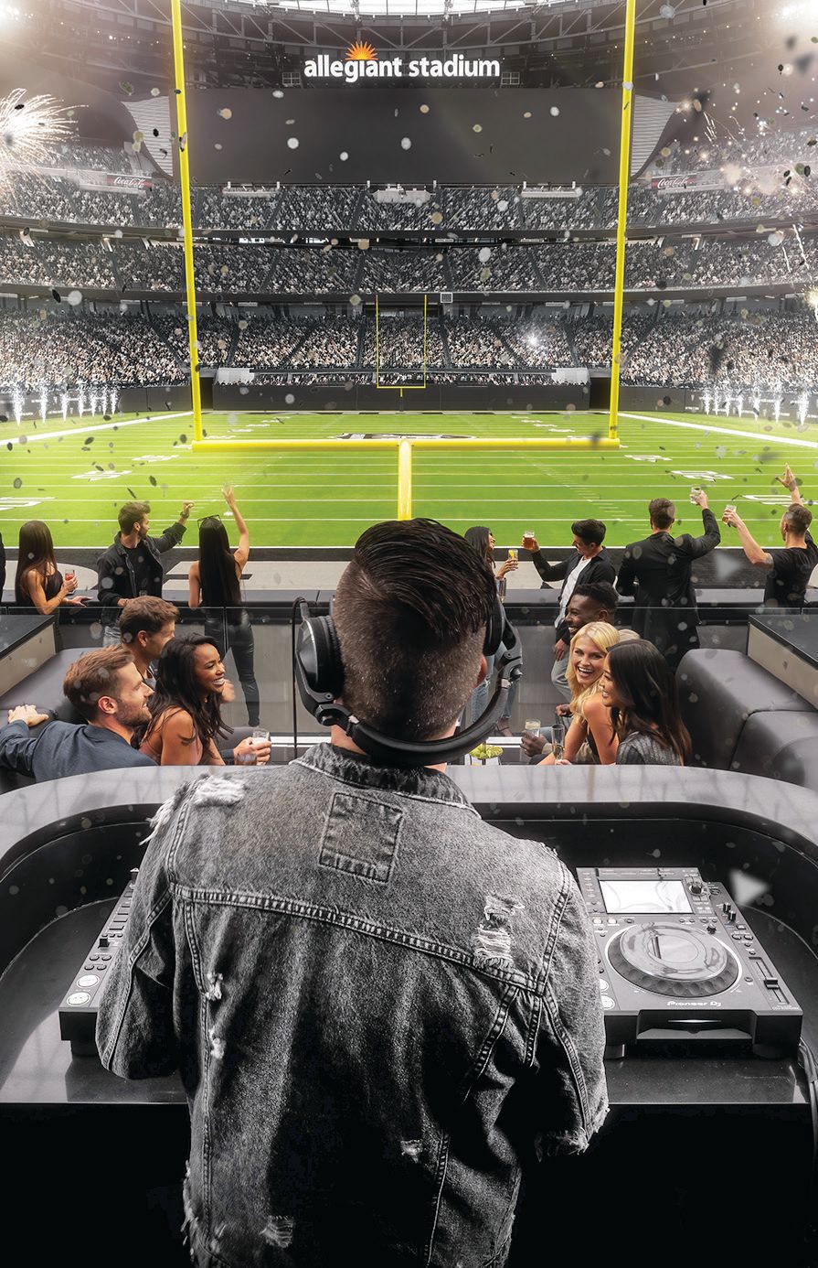 Wynn Field Club’s dual DJ booths allows DJs to perform for the entire stadium or directly within the club space. PHOTO BY ANTHONY MAIR