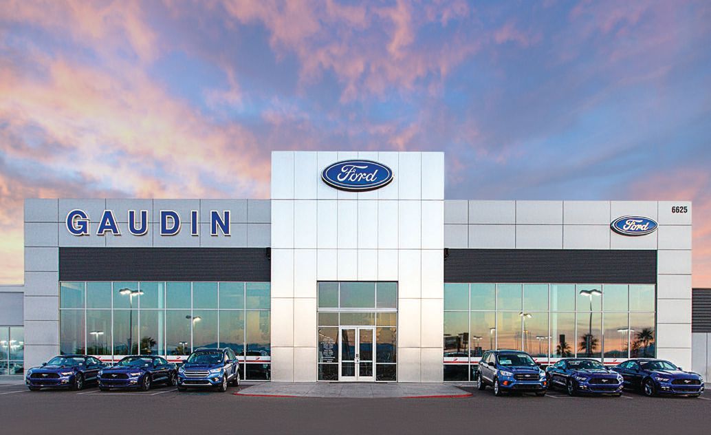 A present-day look at Gaudin Ford PHOTO COURTESY OF GAUDIN MOTOR COMPANY