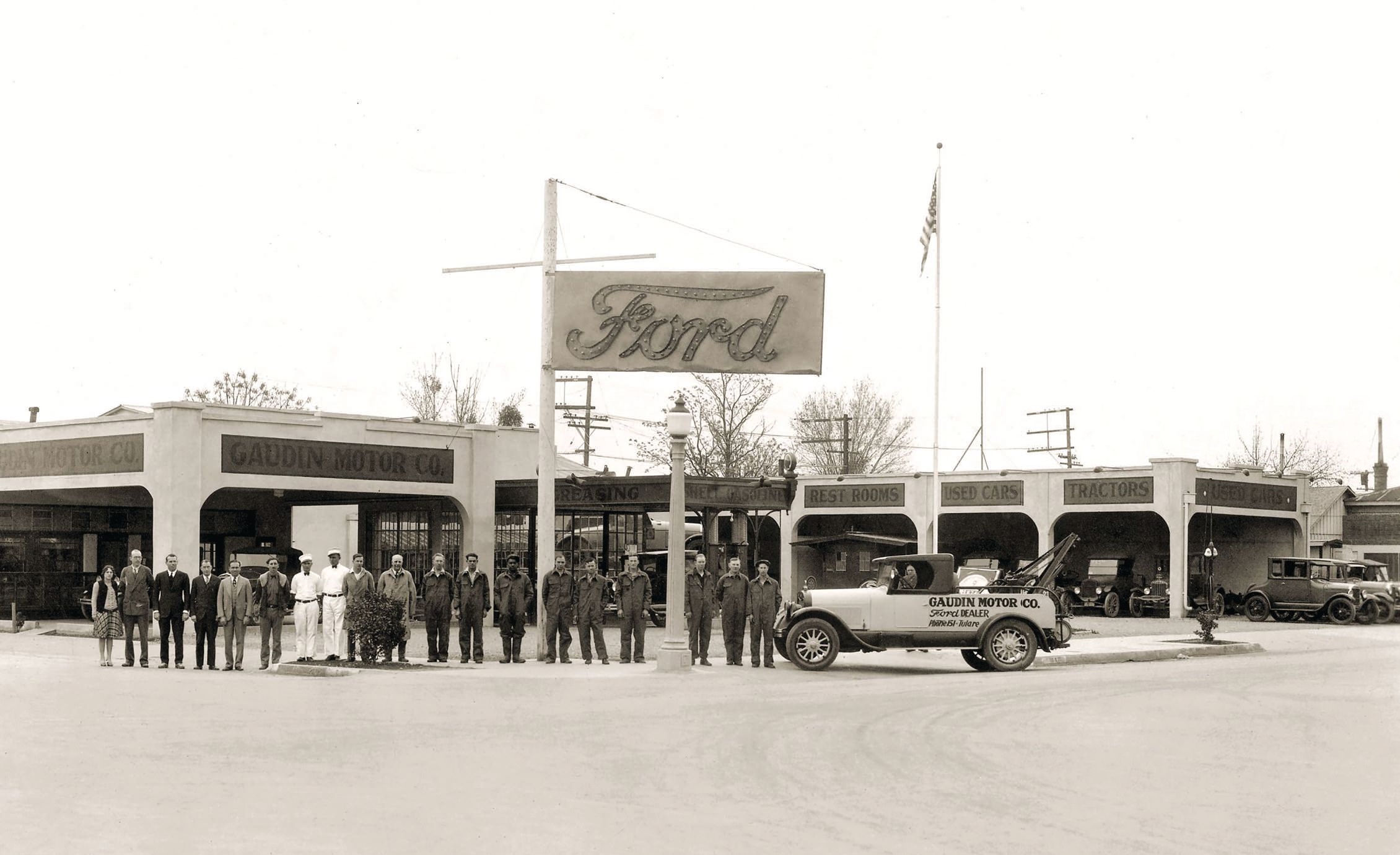 The Gaudin Ford team in 1928. PHOTO COURTESY OF GAUDIN MOTOR COMPANY