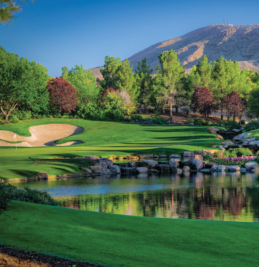 The tranquil fairway at Southern Highlands Golf PHOTO BY; JRM