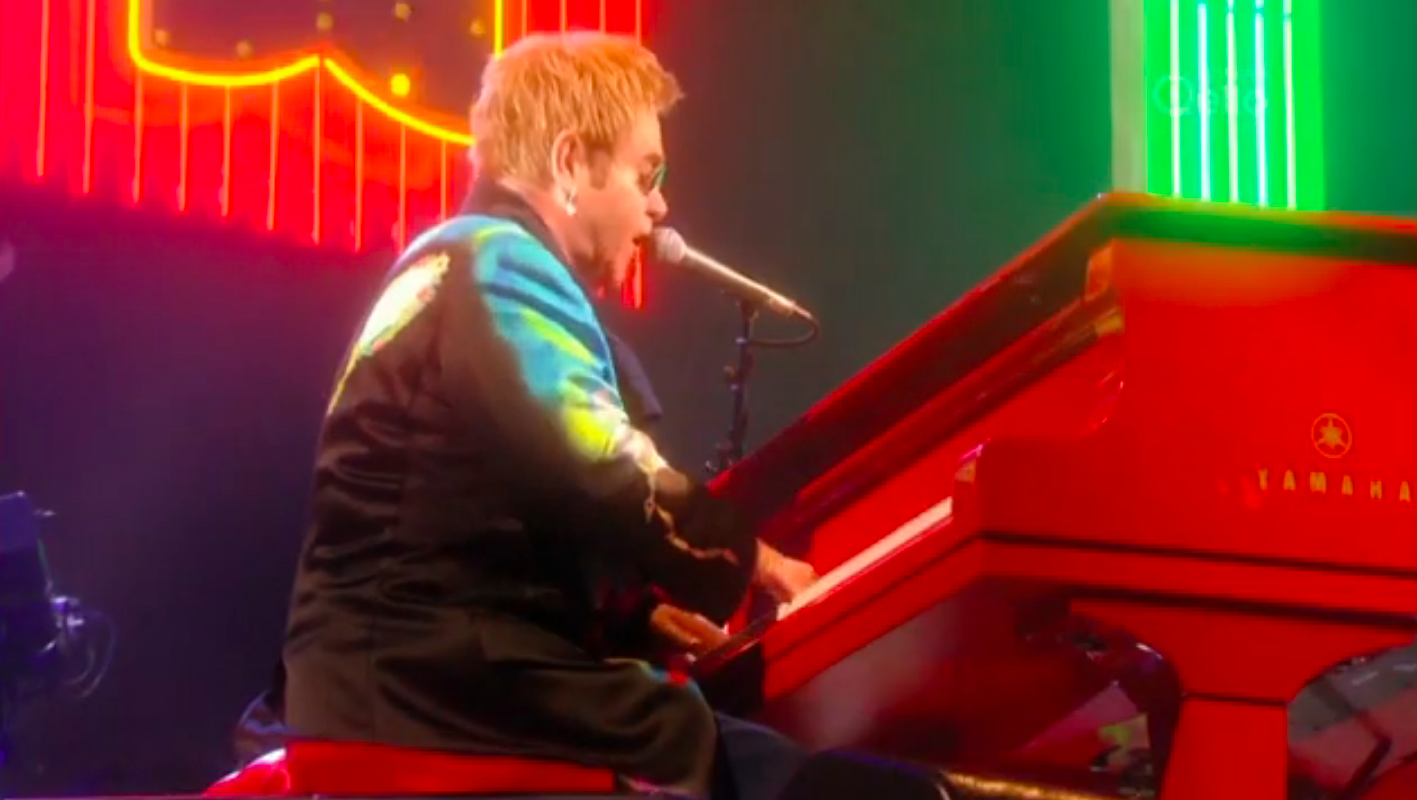 Elton John performs on Qello